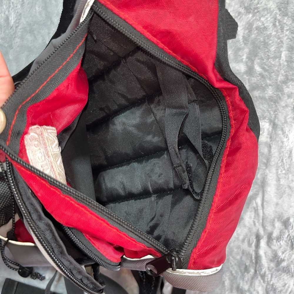 Coleman Nylon Daypack Backpack Red Small Light Adjustable Straps Hiking - Picture 6 of 9